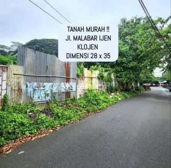 MURAH Tanah MALABAR IJEN 28 x 35 Harga Miring