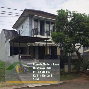 Dijual Rumah Luas Modern 2 Lantai Nusaloka Bsd Tangerang Selatan