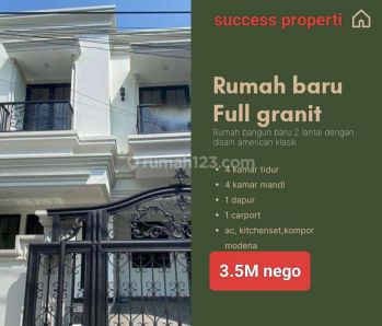 Rumah mewah baru 2 Lantai di Rawamangun jakarta timur