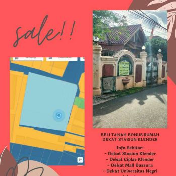 Jual Lahan Berikut Bangunan Dekat Ciplaz Klender