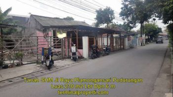 Tanah SHM 210 m2 di Jl Raya Plamongansari Pedurungan Semarang Timur
