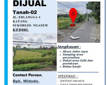 DIJUAL TANAH DI LOKASI STRATEGIS