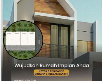 Rumah 3 lantai rooftop Bebas Banjir di Bintara 9 Bekasi