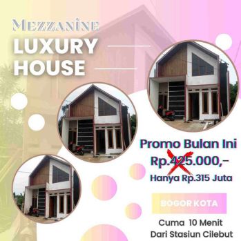 RUMAH SIAP HUNI DAERAH BOGOR KOTA, HANYA 300 JUTAAN, AKSES JALAN MOBIL