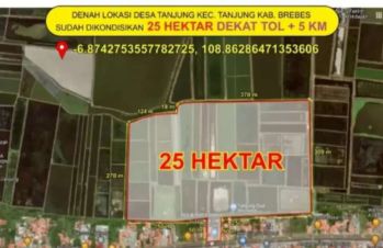 Tanah 35 hektar di Brebes