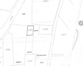 Dijual Kavling Bangunan Sedikit Gudang Kecil Mess Karyawan.. di Pinggir Jalan ,