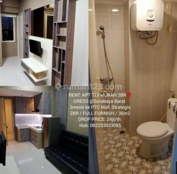 RENT: 2BR apart CBD, FURNISH, siap huni, Sisa unit yg @28jt/thn