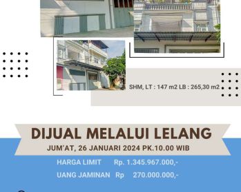 DIJUAL MELALUI LELANG
