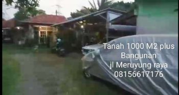 Jual Tanah 1000 M2 plus bangunan di jl raya Meruyung limo depok
