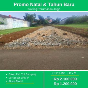 Promo 100 Jutaan 10 Menit Exit Tol Gamping Kavling SHM Sedayu