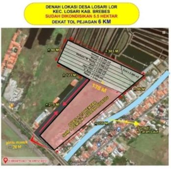 Tanah 5 hektar di Brebes