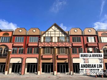 Disewakan Ruko La Riviera Ukuran 4.5x15 3 Lantai