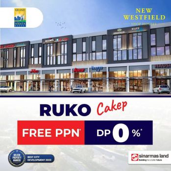 Dijual Ruko Baru 3 Lantai+Mezzanine @Grand Wisata Ruko