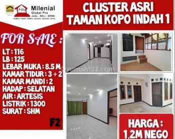 Rumah asri 2 lantai di TKI,bangunan bersih dan nyaman.