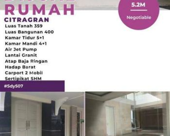 Dijual Rumah Bagus,strategis,nyaman Di Citragrand Cibubur