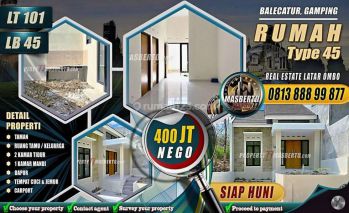 Rumah Minimalis Siap Huni Type 45
