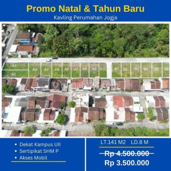 10 Menit Kampus Uii Jogja, Kavling Perumahan Siap Bangun