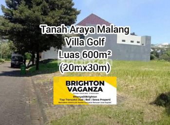 TANAH LUAS 600M2 di ARAYA MALANG VILLA GOLF