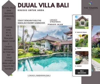 Jual cepat murah rumah Vila jimbaran badung bali