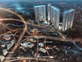 Lantai Rendah 2br Apartemen Puri Mansion Pool View Jakarta Barat