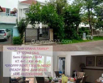 RENT: Rmh graha family 2lt sgt terawat siap huni GRAB IT FAST!