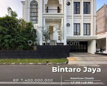 Dijual Rumah Baru Siap Huni American Classic di Bintaro Jaya Tangerang Selatan
