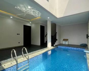 rumah lux,swimpool,rooftop menawan,belakang highscope