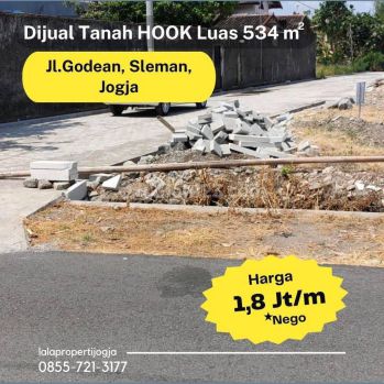 Posisi Hook, Utara Jl.godean Luas 534