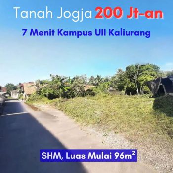 Murah: 5 Menit Kampus UII: Lahan Legalitas SHM