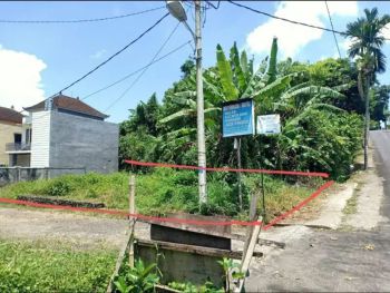 Jual Tanah 2 are di pinggir sungai jalan utama Sading Badung Bali