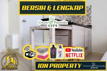 SEWA STUDIO HARIAN APARTEMEN GREEN PRAMUKA CITY JAKPUS