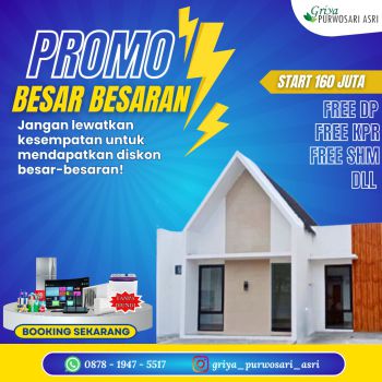 Rumah Harga Nett 160jt Pesan Bangun