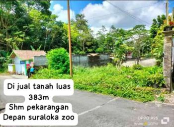 TANAH PEKARANGAN DEKAT AREA WISATA SURALOKA ZOO KALIURANG.JK11197