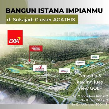 Dijual kavling siap bangun unit terbatas View Golf Agathis Sukajadi