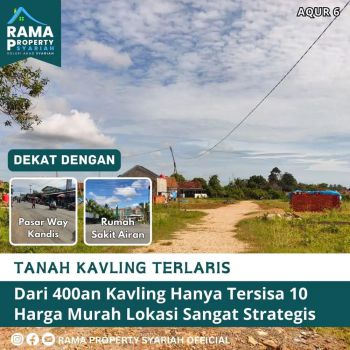 TANAH DI WAY KANDIS BANDAR LAMPUNG KREDIT SANGAT MURAH DAN RAMAI WARGA