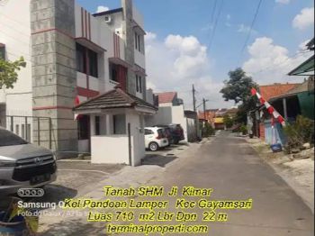 Jual Murah, Tanah SHM di Jl Kimar Dpn Swalayan Lotte Mart Majapahit G
