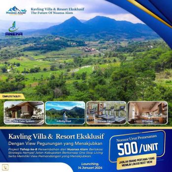 Dijual Kavling Villa Murah Cuma 60 Jtan/100m² Pinggir Jalan Kabupaten