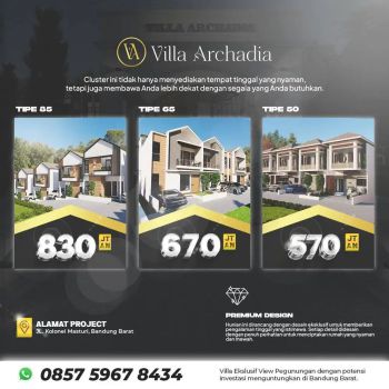 Rumah 2 Lantai View Pegunungan Dekat Cimahi Lembang Bisa KPR