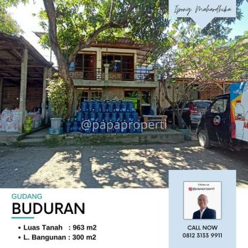 Jual Gudang Buduran Lokasi Strategis Nol Jalan Sidoarjo
