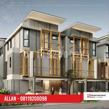 Rumah modern 3 lantai di cluster Eonna BSD