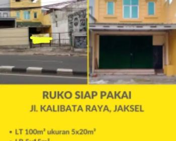 Ruko for sale @kalibata Raya Jaksel