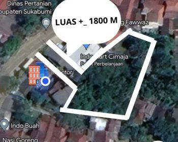 Dijual tanah 1800 Meter