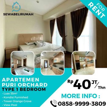 Vky - Disewa Apartemen Puri Orchard 1BR Furnished