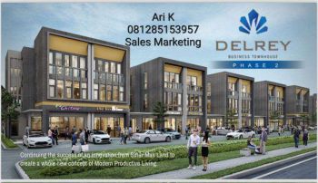 BSD City Ruko Delrey Tipe 7 x 18 ruko 3 lantai paling ideal size besar