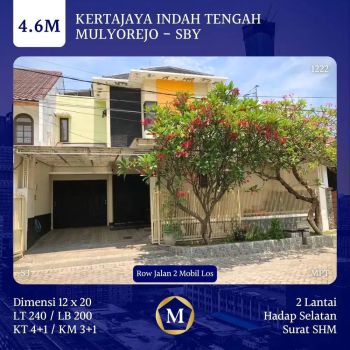 RUMAH 2 LANTAI SIAP HUNI DI KERTAJAYA INDAH TENGAH SURABAYA