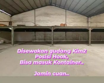 Disewakan gudang di Kawasan Industri Medan KIM2, ukuran gede.