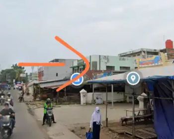 Ruko 1 lantai 1/2 lokasi strategis di dekat pasar prumnas