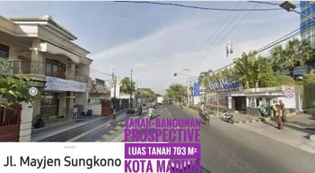 DIJUAL Tanah+rumh, Jl Mayjen Sungkono Kota MADIUN, Lokasi Berkelass