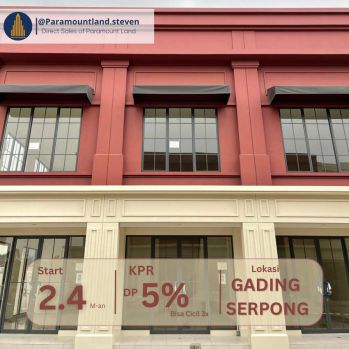 Madison Ruko Baru 2 Lantai di Gading Serpong bisa DP 5%