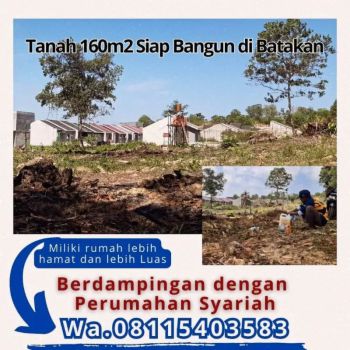 TANAH DIJUAL DI BATAKAN, Samping Perumahan Syariah